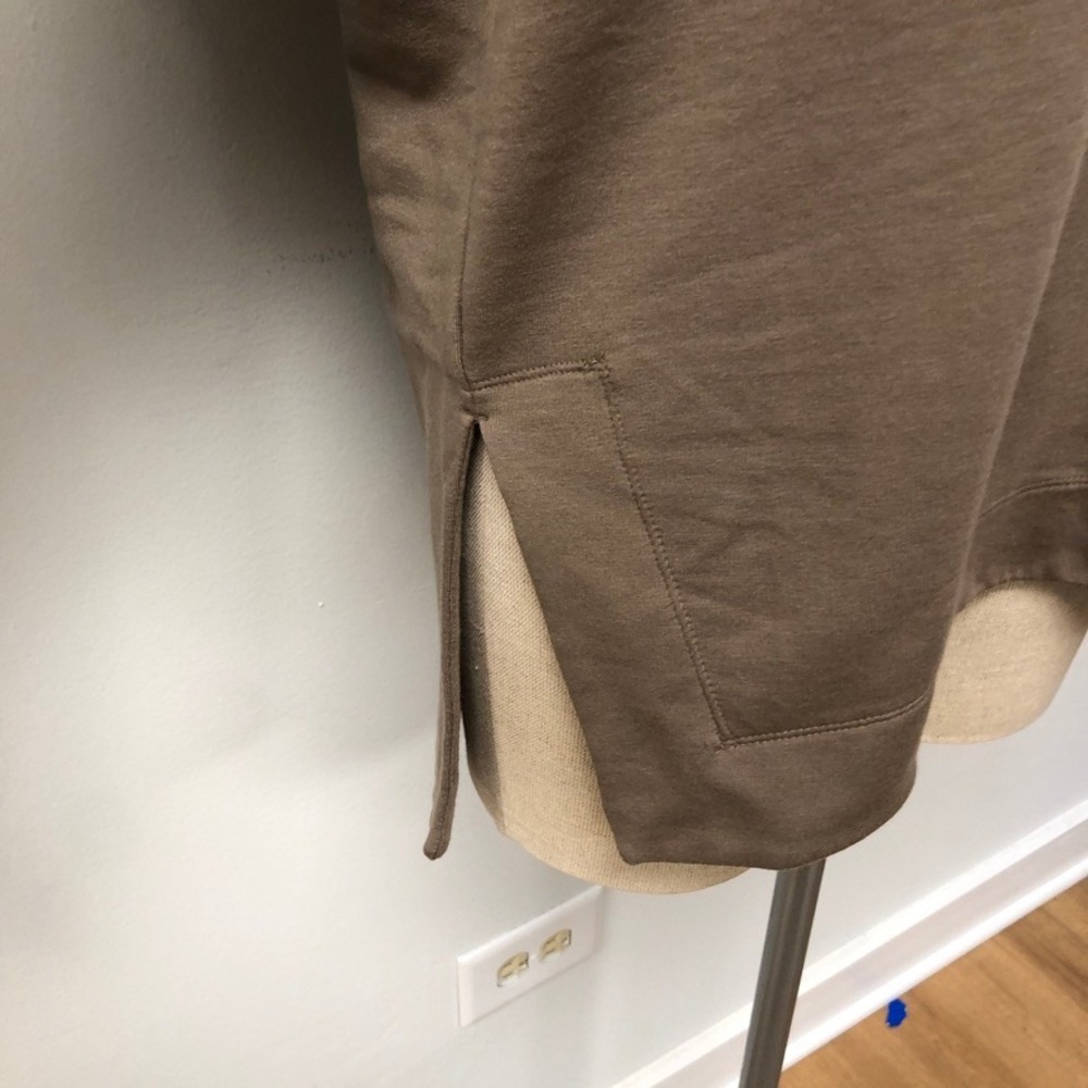 Athleta Coaster Luxe Relaunch Sweatshirt Womens Small Brown Pullover Tencel New - Picture 3 of 14